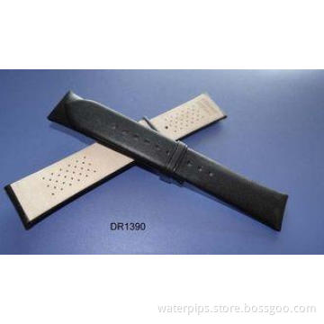 18mm 20mm 22mm 24mm Black Korea Plain Leather Wrist Watch B